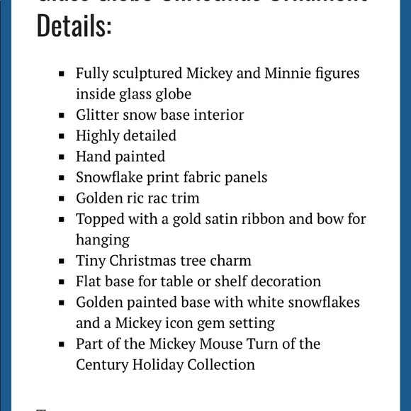 Disney Parks Santa Mickey & Minnie Globe Xmas Ornament - Picture 7 of 7